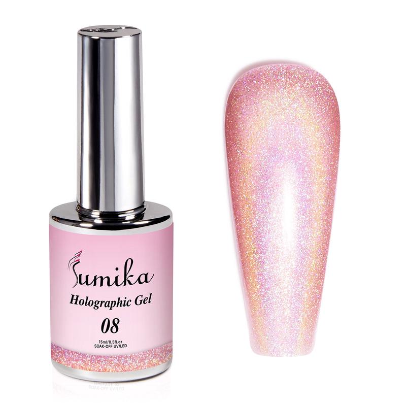 Sumika Soak Off Holographic Gel .5oz / SHG08