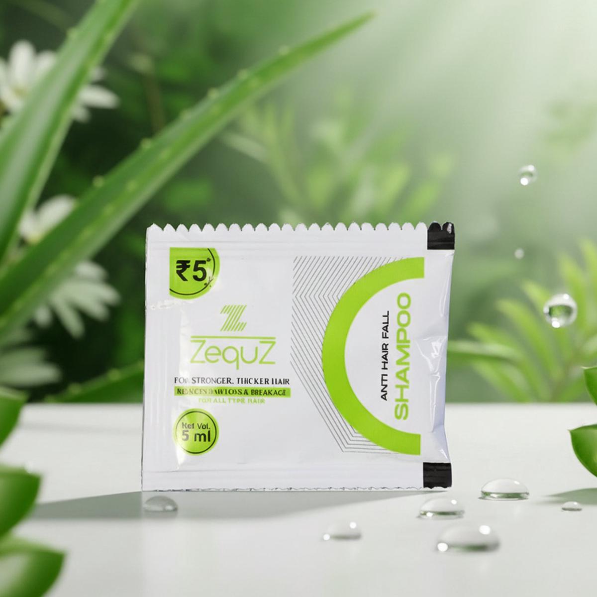 Zequz Anti-Hair Fall Strengthening Shampoo Sachet (5 ML / 1 Pc)